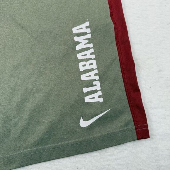 Nike Alabama Crimson Tide Shorts Mens Small Grey Dri-Fit Drawstring Basketball - Picture 2 of 13